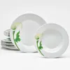 Tafel-Set Elegant Calla 12-teilig Porzellan weiß mit Produktbild-Vorschau 1