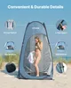 VEVOR Tenda da doccia (119x119x210 cm) Tenda da toilette Anteprima dell’immagine prodotto 5