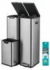 SONGMICS Mülltrennsystem Küche 60 L Tretmülleimer mit 3 Produktbild-Vorschau 3