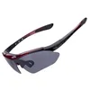 Rockbros photochrome UV400-Fahrradbrille Rot Produktbild-Vorschau 1