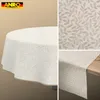 Tischdecke 140x180cm Oval Beige abwaschbar Barcelona Stoff Produktbild-Vorschau 6