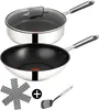 Tefal Pfannen-Set Jamie Oliver E30 Pfannen Set Wok 28cm + Produktbild-Vorschau 1