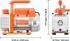 SucceBuy Vakuumpumpe, 3,5 CFM 99 L/min, 1-stufig, 180 W, Produktbild-Vorschau 8
