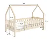 Masseno Kinderbett BELLA 80x190 cm mit Rausfallschutz, Produktbild-Vorschau 3