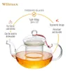 Théière Wilmax 1550 ml en verre avec couvercle en verre Voir les images du produit 4