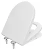Toilettendeckel D Form WC-Sitze, Kurzer Toilettensitz mit Produktbild-Vorschau 3
