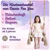 Create For You® - Dřevěná Houpačka Pro Děti S Bavlněným Náhled obrázku produktu 2