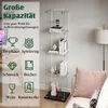 INONEFT - Szafka witryna z 4 półkami, szafka witryna z Podgląd zdjęcia produktu 2