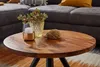 Stolik kawowy  60x60x35 cm lite drewno sheesham / metal Podgląd zdjęcia produktu 4