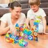Malplay Magnetické stavební bloky Stavební bloky Svítící 3D Náhled obrázku produktu 6