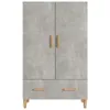 vidaXL Highboard gris béton 70x31x115 cm Bois composite Voir les images du produit 3