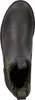 A top-down view of a single khaki Chelsea boot. Produktbild-Vorschau