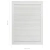 vidaXL Schranktüren Lamellen-Design 4 Stk. Weiß 69x39,4 cm Produktbild-Vorschau 13