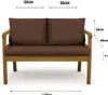 Gartenkissen Set braun – 120x60 + 2x50x56 cm – Für Produktbild-Vorschau 3
