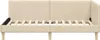 vidaXL Letto angolare color crema 100 cm x 200 cm Tessuto e Anteprima dell’immagine prodotto 5