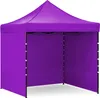 A purple pop-up tent shown from the front, with two sides and the roof visible. The tent is empty. Náhľad obrázku produktu