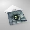 Bilder auf glas - Einteilig - Blau Blätter Agave - 30x30cm Produktbild-Vorschau 2