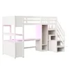 Flieks etagebed 90x200 cm met bureau en plank, Productafbeelding-voorbeeld 9