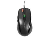 A black computer mouse is shown from a top-down perspective against a white background. Anteprima dell’immagine prodotto