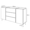 Komoda ONYX LOFT na nožičkách Flagstaff Oak Push-to-Open Náhled obrázku produktu 5