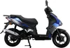 Motorroller Mustang FI 50 ccm 45 kmh EURO 5 blau-grau Produktbild-Vorschau 7