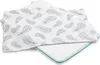 A baby pillow with a feather pattern on a white background. Anteprima dell’immagine prodotto