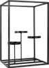 Eleganter Kerzenständer für 3 Kerzen, schwarzes Metall Produktbild-Vorschau 4