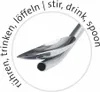 Westmark 4 Trinkhalmlöffel + 1 Reinigungsbürstchen, Anteprima dell’immagine prodotto 2