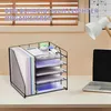 Schreibtisch-Organizer, 5-Stufiger Papierkorb-Organizer mit Produktbild-Vorschau 5