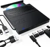 Externes CD DVD Laufwerk, 7 in 1 USB Ultra Slim tragbarer Produktbild-Vorschau 1