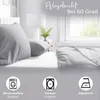 Bettwäsche Baumwolle Satin Damast 200x220 cm Grau Set Produktbild-Vorschau 6