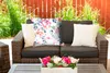MuchoWow® Outdoor Kissen - Blumen - Rosen - Aquarell - Produktbild-Vorschau 5