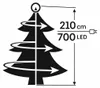Kaemingk Lumineo Lichterkette Compact 1-2-glow 700 LED Produktbild-Vorschau 12