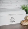Großer Brotkasten aus Metall mit Klappdeckel im Retro Look  Produktbild-Vorschau 5