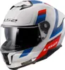 LS2 FF808 Stream II Vintage Helm, weiß/blau/rot, M (57/58) Produktbild-Vorschau 1