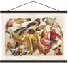 MuchoWow® Textilposter Vogel - Antik - Zeichnung 40x30 cm Produktbild-Vorschau 1