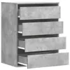 vidaXL Kommode Betongrau 60x41x76 cm Holzwerkstoff Produktbild-Vorschau 5