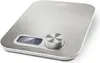A silver kitchen scale with a digital display and a rotary dial, shown from a slightly elevated angle on a white background. Anteprima dell’immagine prodotto