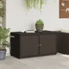 vidaXL Záhradná skrinka hnedá 110x55x60,5 cm polyratan Náhľad obrázku produktu 9
