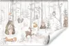 Muralo Vlies Fototapete für Kinderzimmer WALDTIERE Bäume Produktbild-Vorschau 1