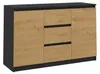 Commode combinée ELBE – chêne artisan / anthracite Voir les images du produit 7