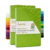 Lavea® 2er Pack Jersey Spannbettlaken 120x200cm, 100% Produktbild-Vorschau 1
