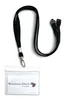 1x Ausweis-Set Ausweisset Umhängeband SCHWARZ Lanyard Produktbild-Vorschau 2