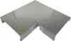 A silver metal corner piece for a building facade or roof. Produktbild-Vorschau