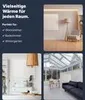 A collage of images showcasing the VIESTA® H1200 Infrarotheizung in different room settings, with text highlighting its versatility. Anteprima dell’immagine prodotto