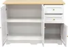 Milani Home - comodino armadietto 3 ante e 2 cassetti 110 x Anteprima dell’immagine prodotto 5