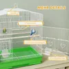 PawHut Vogelvoliere Vogelkäfig Stahlvoliere mit Ständer Produktbild-Vorschau 6