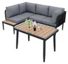 Garten-Essgruppe, Gartenmöbel Set, Ecksofa mit Esstisch, Produktbild-Vorschau 10