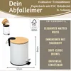 LS-LebenStil Kosmetikeimer Papierkorb 3 Liter Weiß Produktbild-Vorschau 2