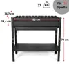 Mangal Grill 80 сm 2,0 mm Stahl mit Aschekasten mit 12 Produktbild-Vorschau 2